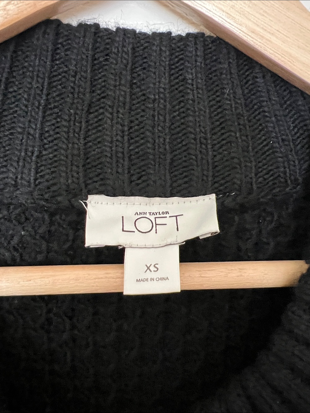 Vintage Y2K Ann Taylor LOFT Wool Blend Belted Cardigan - Picture 2 of 4